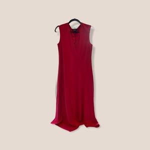 LONG PINK DKNY DRESS SIZE XSMALL